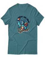 T-Shirt Αντρικό - Grillin And Chillin - Color Thumbnail Μπλε Πράσινο