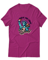 T-Shirt Αντρικό - Grillin And Chillin - Color Thumbnail Φουξια