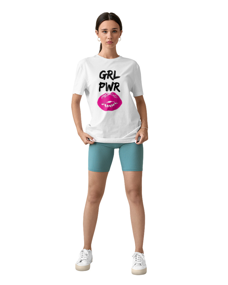 T-Shirt Classic - Grl Power Lips - Image 2