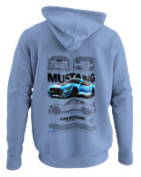 Φούτερ με κουκούλα - GT 500 Shelby - Color Thumbnail Blue Carolina