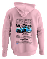 Φούτερ με κουκούλα - GT 500 Shelby - Color Thumbnail Pink