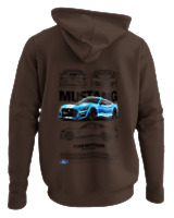 Φούτερ με κουκούλα - GT 500 Shelby - Color Thumbnail Καφέ