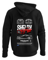 Φούτερ με κουκούλα - GT 500 Shelby - Color Thumbnail Μαύρο