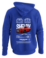 Φούτερ με κουκούλα - GT 500 Shelby - Color Thumbnail Μπλε Ρουά