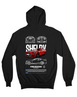 Ζακέτα Φούτερ με κουκούλα - GT 500 Shelby - Color Thumbnail Μαύρο