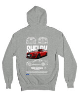 Ζακέτα Φούτερ με κουκούλα - GT 500 Shelby - Color Thumbnail Γκρι Μελανζέ