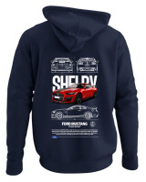 Φούτερ με κουκούλα - GT 500 Shelby - Color Thumbnail Navy Blue