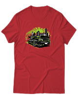 T-Shirt Αντρικό - GTR32 Godzilla - Color Thumbnail Κόκκινο