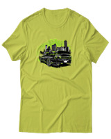 T-Shirt Αντρικό - GTR32 Godzilla - Color Thumbnail Λαχανί