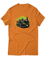 T-Shirt Αντρικό - GTR32 Godzilla - Color Thumbnail Πορτοκαλί