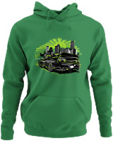 Φούτερ με κουκούλα - GTR32 Godzilla - Color Thumbnail Kelly Green