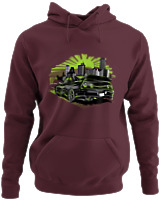 Φούτερ με κουκούλα - GTR32 Godzilla - Color Thumbnail Marron