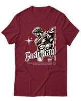 T-Shirt Αντρικό - Guardian - Color Thumbnail Σκούρο Κόκκινο