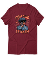 T-Shirt Αντρικό - Guarding - Color Thumbnail Σκούρο Κόκκινο