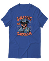 T-Shirt Αντρικό - Guarding - Color Thumbnail Μπλε Ρουά