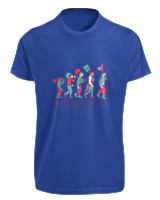 T-Shirt Fit Αντρικό - Guitarist Evolution - Color Thumbnail Μπλε Ρουά
