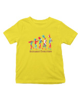 T-Shirt  Παιδικό - Guitarist Evolution - Color Thumbnail Κίτρινο