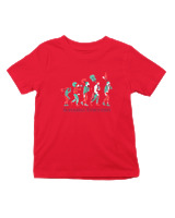 T-Shirt  Παιδικό - Guitarist Evolution - Color Thumbnail Κόκκινο