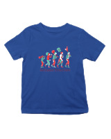 T-Shirt  Παιδικό - Guitarist Evolution - Color Thumbnail Μπλε Ρουά