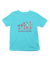 T-Shirt  Παιδικό - Guitarist Evolution - Color Thumbnail Οινοπνευματί