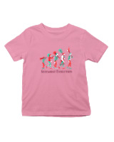 T-Shirt  Παιδικό - Guitarist Evolution - Color Thumbnail Ροζ