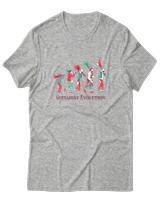 T-Shirt  Γυναικείο - Guitarist Evolution - Color Thumbnail Γκρί Μελανζέ