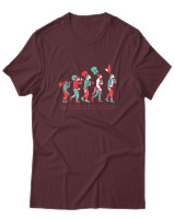 T-Shirt  Γυναικείο - Guitarist Evolution - Color Thumbnail Μπορντό