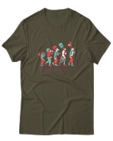 T-Shirt  Γυναικείο - Guitarist Evolution - Color Thumbnail Χακί