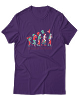 T-Shirt  Γυναικείο - Guitarist Evolution - Color Thumbnail Μώβ
