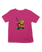 T-Shirt  Παιδικό - Guitarist Lion - Color Thumbnail Φουξια