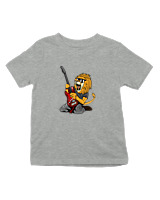 T-Shirt  Παιδικό - Guitarist Lion - Color Thumbnail Γκρι Μελανζέ