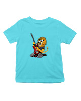 T-Shirt  Παιδικό - Guitarist Lion - Color Thumbnail Οινοπνευματί