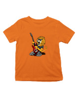 T-Shirt  Παιδικό - Guitarist Lion - Color Thumbnail Πορτοκαλί