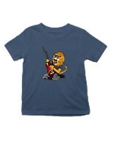 T-Shirt  Παιδικό - Guitarist Lion - Color Thumbnail Σκούρο Μπλε