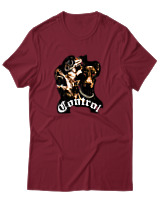 T-Shirt Αντρικό - Gun - Color Thumbnail Σκούρο Κόκκινο