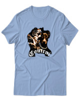 T-Shirt Αντρικό - Gun - Color Thumbnail Γαλάζιο