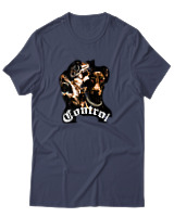 T-Shirt Αντρικό - Gun - Color Thumbnail Μπλε Γκρι