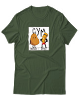 T-Shirt Αντρικό - Gym Before After - Color Thumbnail Κυπαρισσί