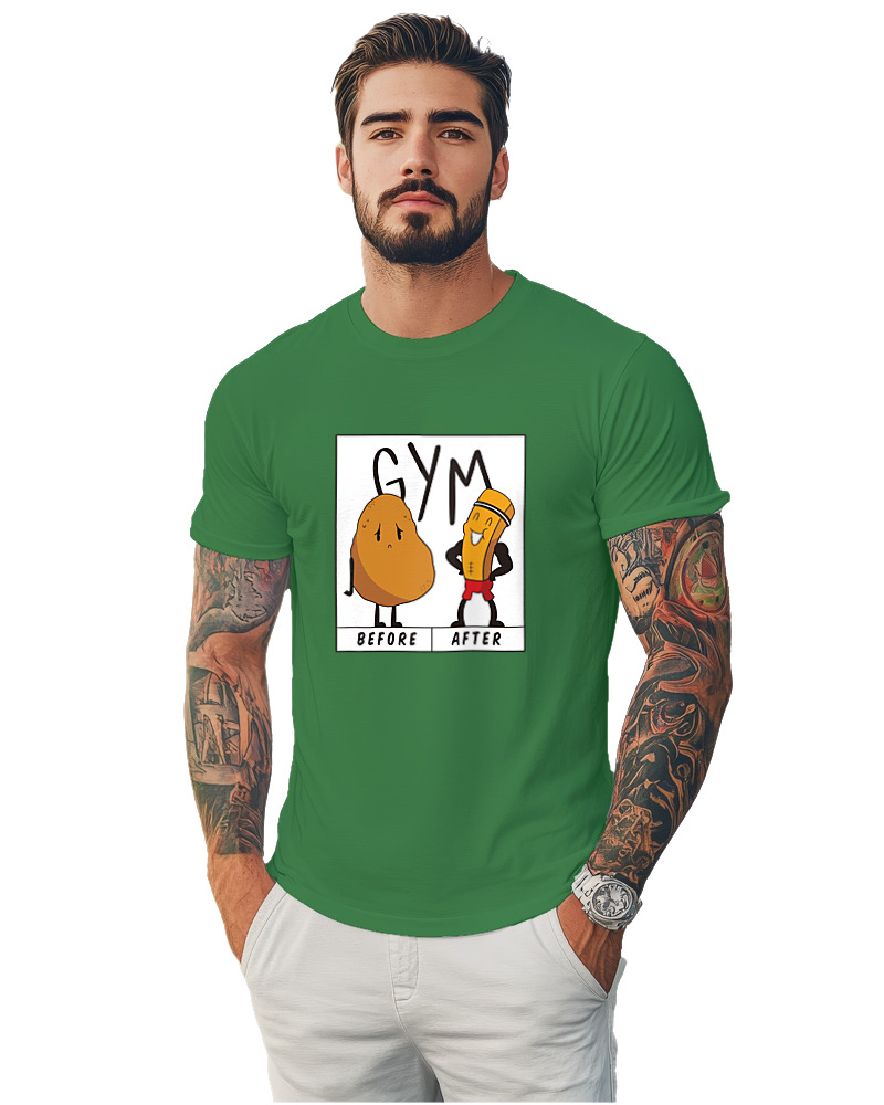 T-Shirt Αντρικό - Gym Before After - Image 1
