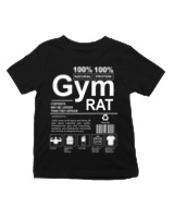 T-Shirt  - Gym Rat - Color Thumbnail Μαύρο