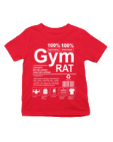 T-Shirt  - Gym Rat - Color Thumbnail Κόκκινο