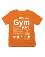 T-Shirt  - Gym Rat - Color Thumbnail Πορτοκαλί