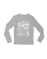 Μακρυμάνικο Μακό - Gym Rat - Color Thumbnail Γκρι Μελανζέ