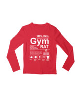 Μακρυμάνικο Μακό - Gym Rat - Color Thumbnail Κόκκινο