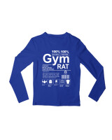 Μακρυμάνικο Μακό - Gym Rat - Color Thumbnail Μπλε Ρουά