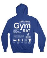 Ζακέτα Φούτερ με κουκούλα - Gym Rat - Color Thumbnail Μπλε Ρουά