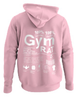 Φούτερ με κουκούλα - Gym Rat - Color Thumbnail Pink