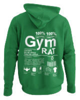 Φούτερ με κουκούλα - Gym Rat - Color Thumbnail Kelly Green