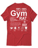 T-Shirt Αντρικό - Gym Rat - Color Thumbnail Κόκκινο