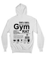 Ζακέτα Φούτερ με κουκούλα - Gym Rat - Color Thumbnail 'Ασπρο